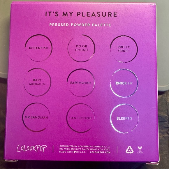 🆕 NIB COLOUR POP It’s My Pleasure eyeshadow Palette | MSRP $14 - Picture 2 of 7